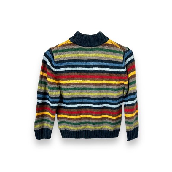 Gymboree Boys Striped Sweater Size 6 Cotton & Acrylic Colorful Warm Pullover - Picture 2 of 7